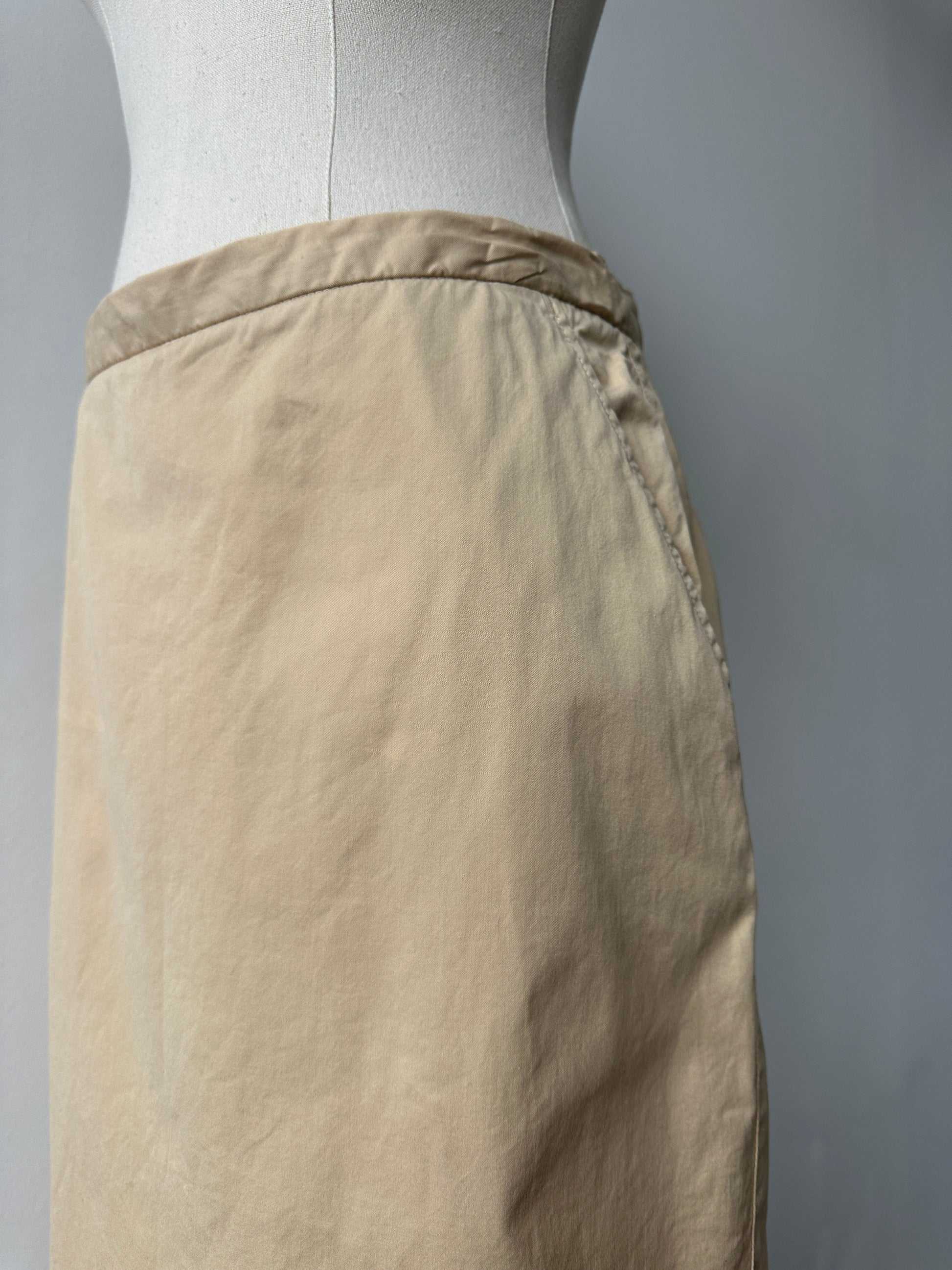 Iceberg 1990s Pure Cotton Midi Skirt - W28