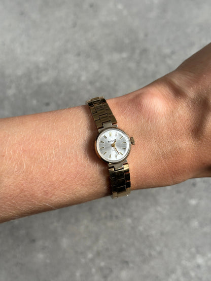 Regus 1970s Swiss Jewel Gold Tone Mechanical Watch