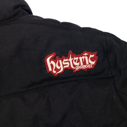 Vintage 2000s Hysteric Glamour Zip Up Puffer Jacket Womens Size S | Small, Black