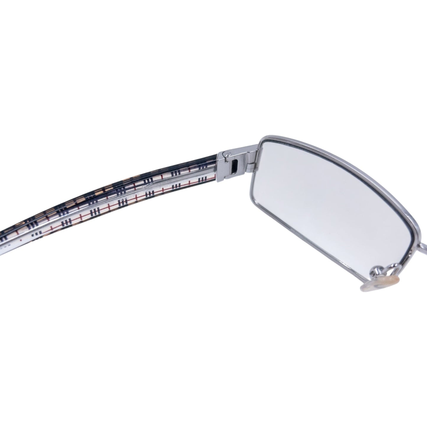 Vintage 2000s Burberry Clear Nova Check Sunglasses | O/S, Grey