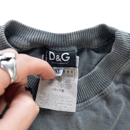 Vintage Dolce & Gabbana Long Sleeve Graphic T Shirt Size M