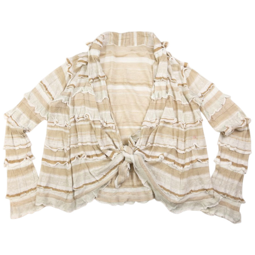 Vintage Haat By Issey Miyake Layered Frill Wrap Cardigan Womens Size S