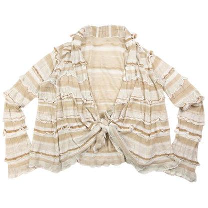 Vintage Haat By Issey Miyake Layered Frill Wrap Cardigan Womens Size S