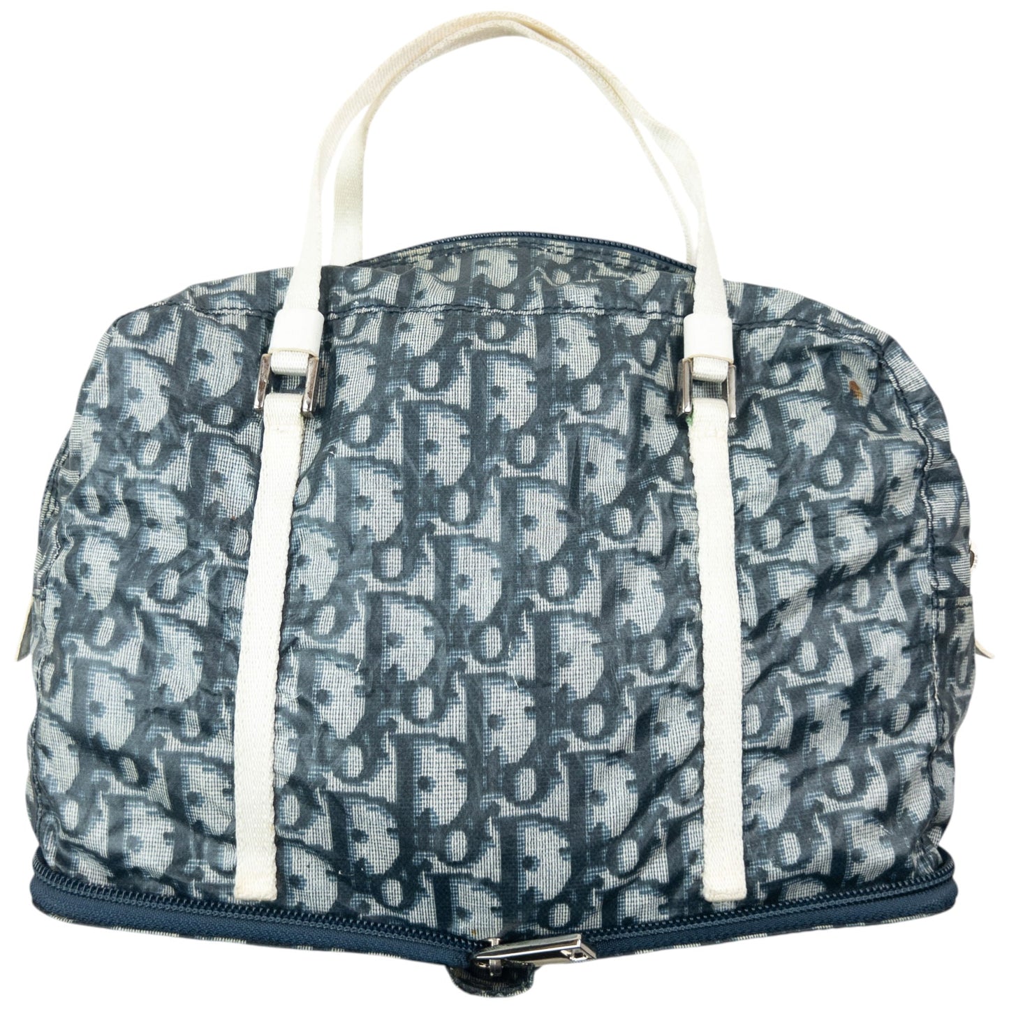 Vintage 2000s Dior Monogram Foldable Handbag | O/S, Blue
