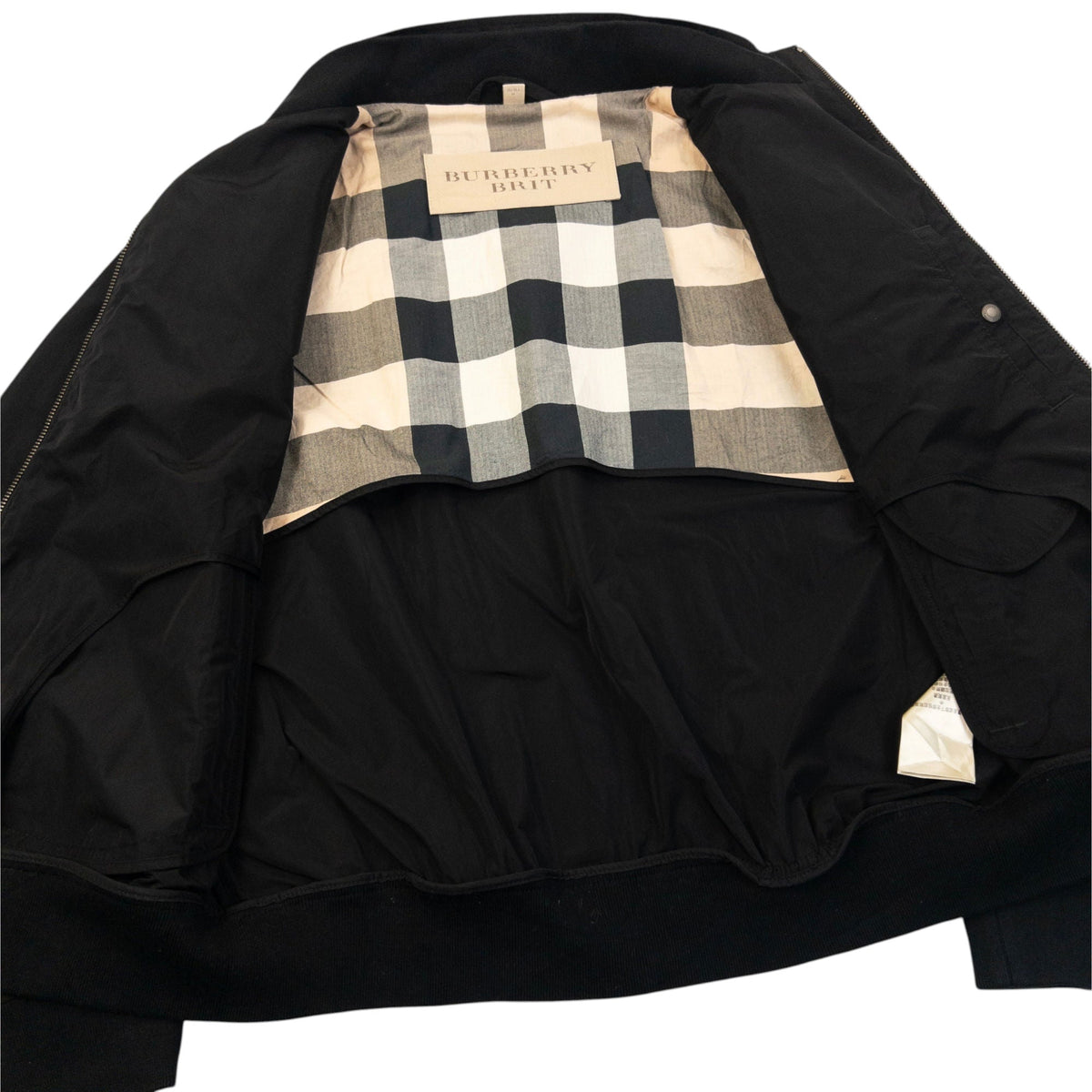 Vintage Burberry Zip Up Jacket Size S | Small, Black