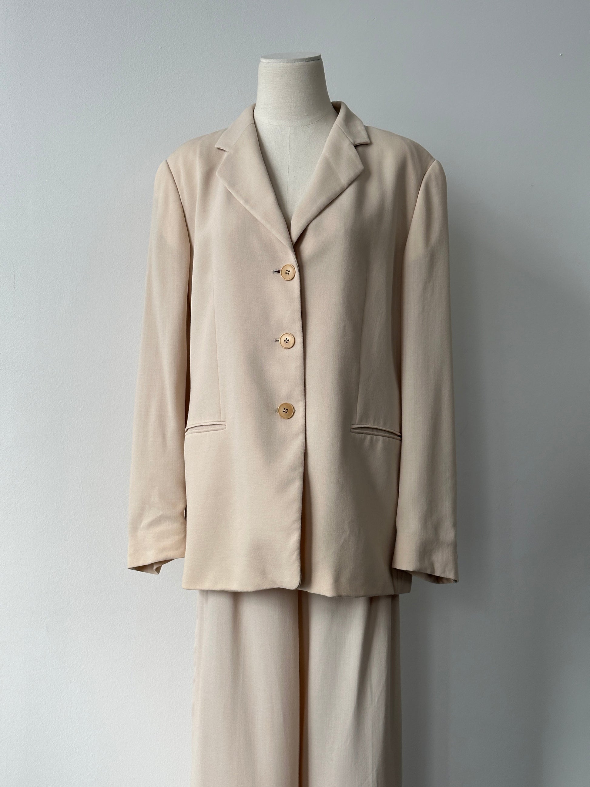 Mani 1990s Pure Wool Single Breasted Suit - L/W30