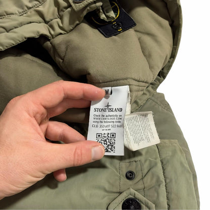 Stone Island Micro Reps Parka Jacket | Medium, Olive Green