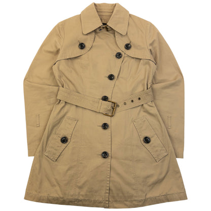 Vintage 2000s Burberry Blue Label Nova Check Lined Trench Jacket Womens Size S | Small, Beige