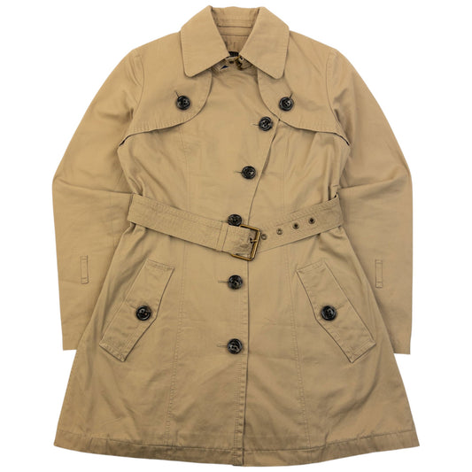 Vintage 2000s Burberry Blue Label Nova Check Lined Trench Jacket Womens Size S | Small, Beige