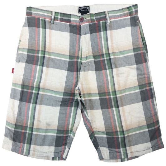 Vintage Stussy Checked Shorts Size W34