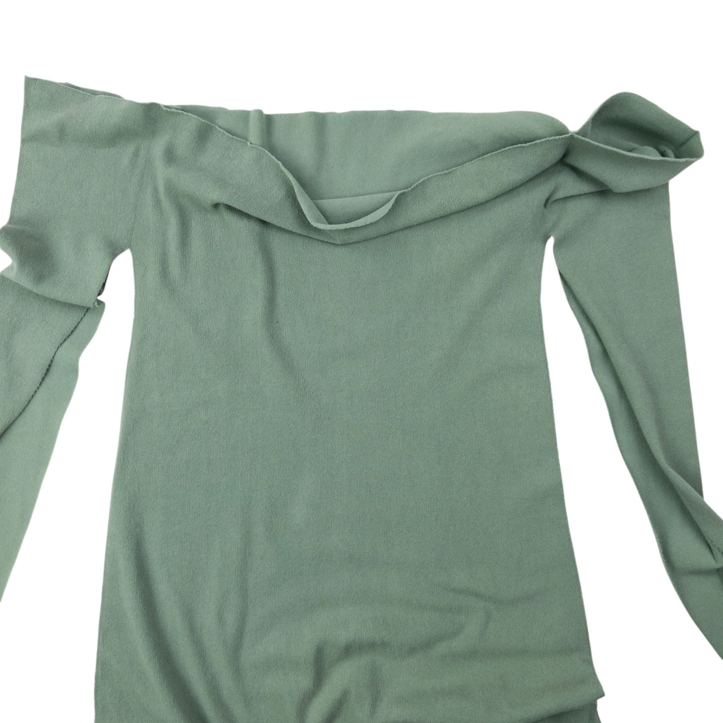 Vintage 2000s A-POC By Issey Miyake Off-Shoulder Dress Womens Size M | Medium, Green