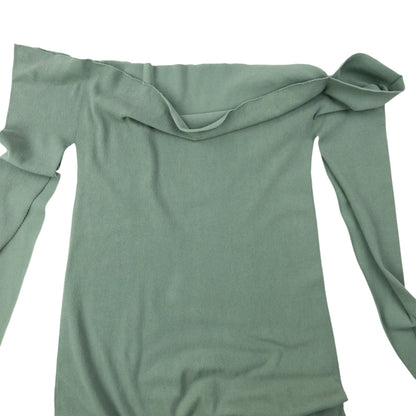 Vintage 2000s A-POC By Issey Miyake Off-Shoulder Dress Womens Size M | Medium, Green