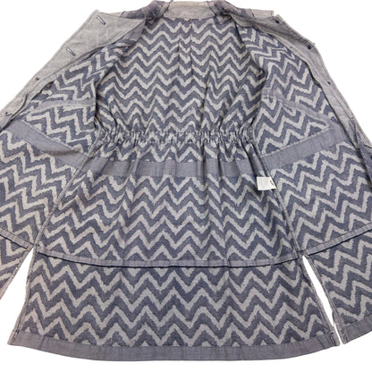 Vintage A-POC By Issey Miyake Zig Zag Button Up Jacket Womens Size L