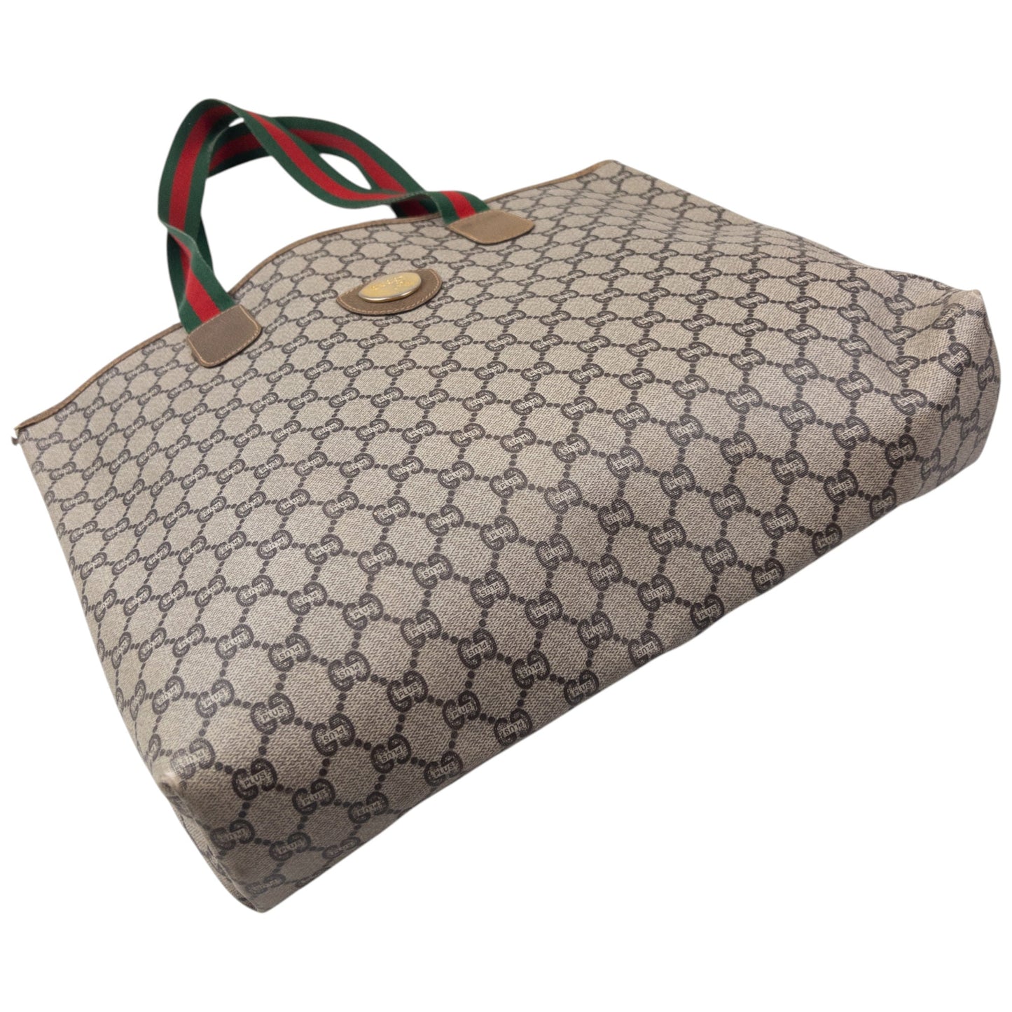 Vintage 80s Gucci Plus Monogram Shoulder Bag