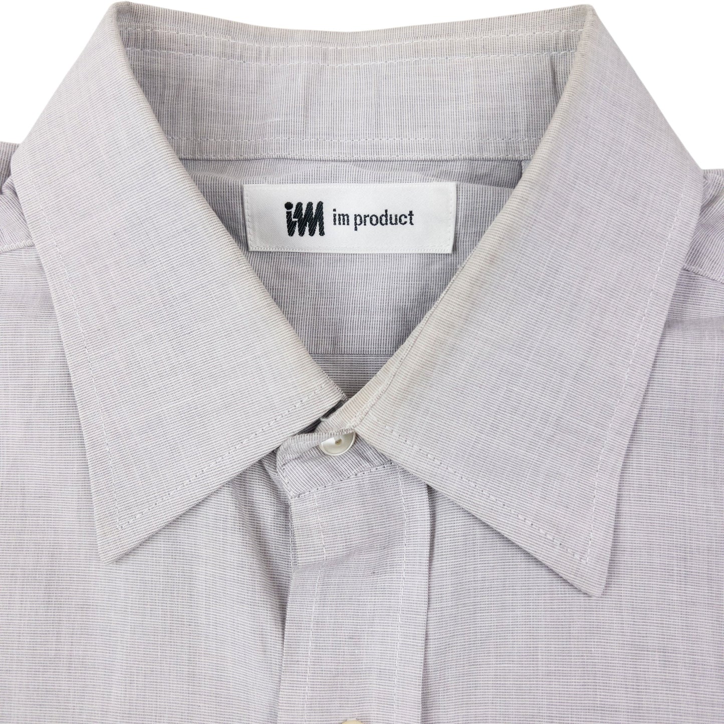 Vintage 90s Issey Miyake Long Sleeve Button Up Shirt Size S | Small, Grey