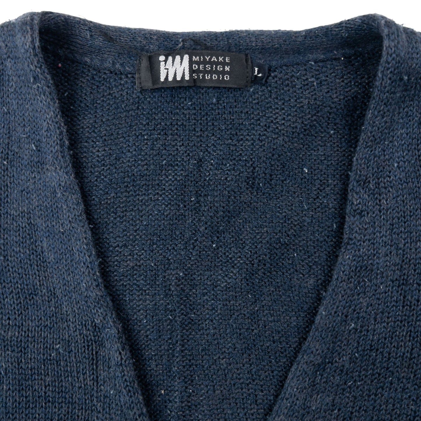 Vintage 2000s Issey Miyake Button Up Knit Sweater Vest Size S | Small, Navy
