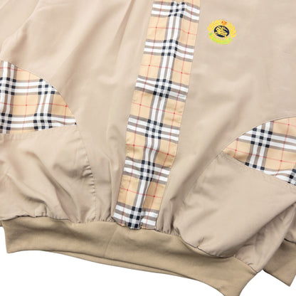 Vintage 90s Burberry Nova Check Lightweight Pullover Jacket Size S | Small, Beige