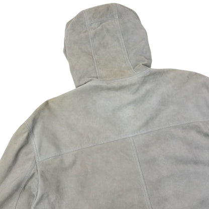 Vintage Burberry Brit Zip Up Suede Jacket Size XL | XL, Grey