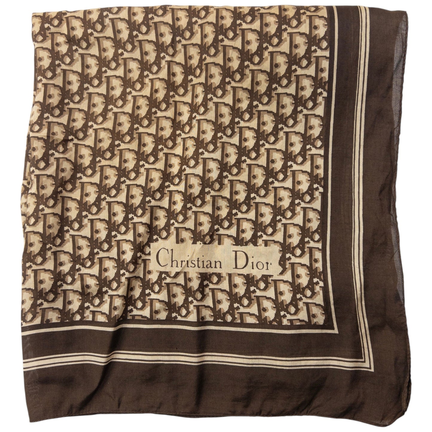 Vintage 90s Dior Monogram Pixel Scarf