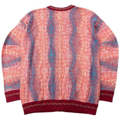 Vintage Coogi Mix Pattern Cardigan Size S | Small, Red, Blue, Multicolour