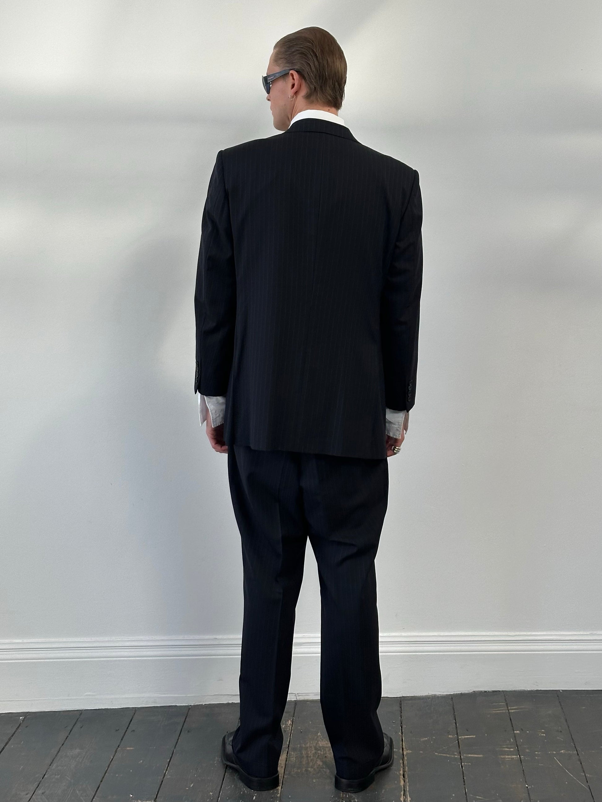 Burberry London Charcoal Pinstripe Two-Piece Suit