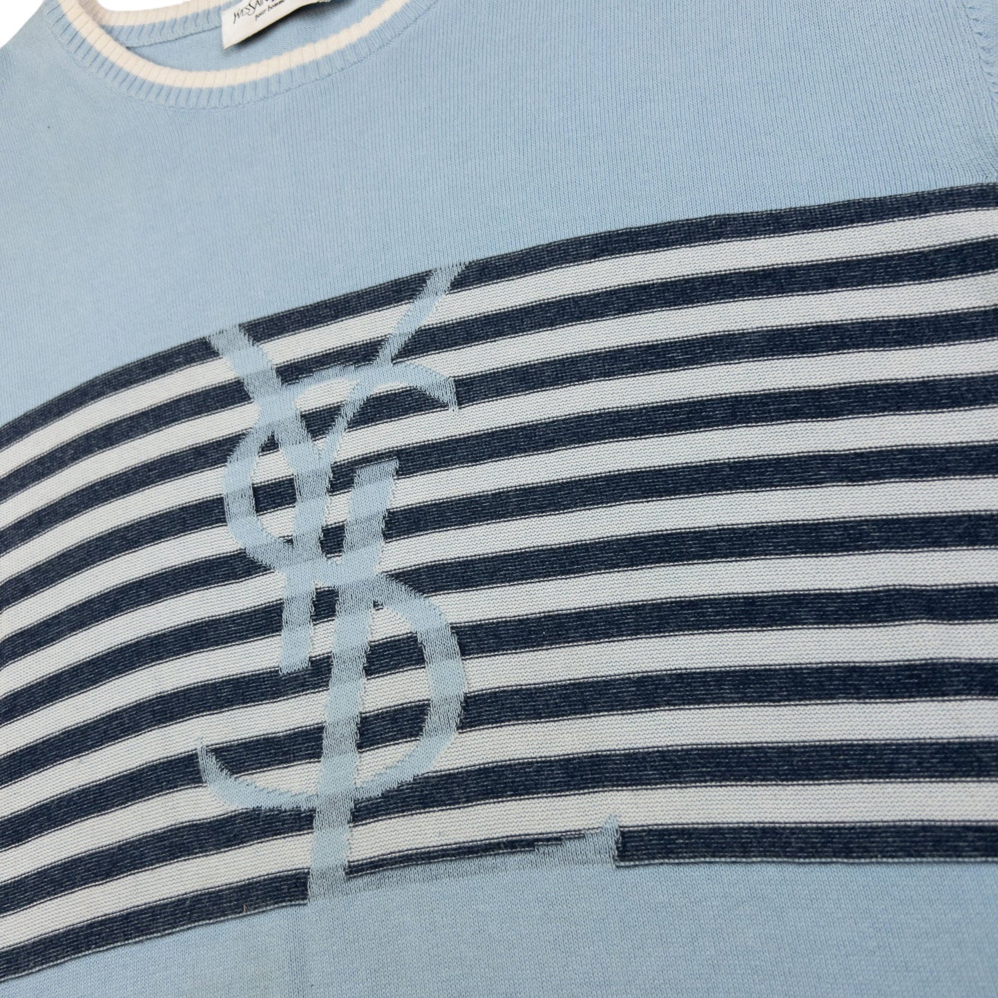 Vintage YSL Yves Saint Laurent Striped Jumper Size XL