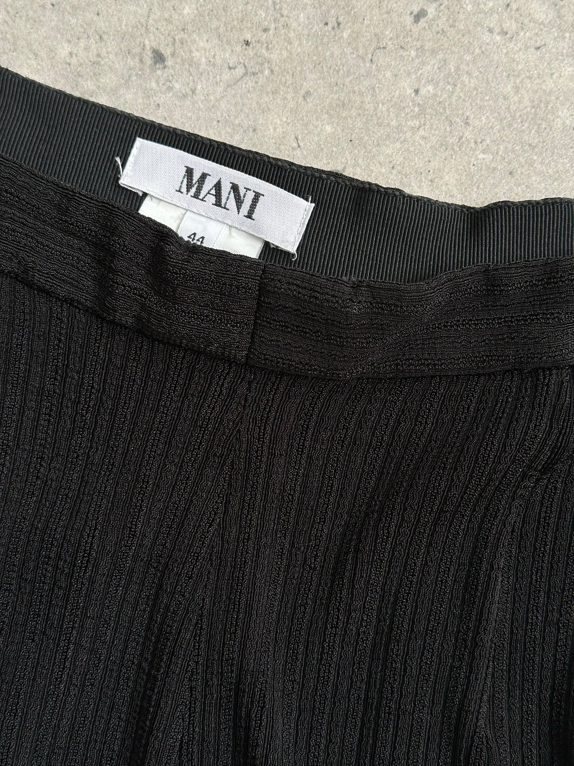 Mani 1990s Plisse Straight Leg Trousers - W28