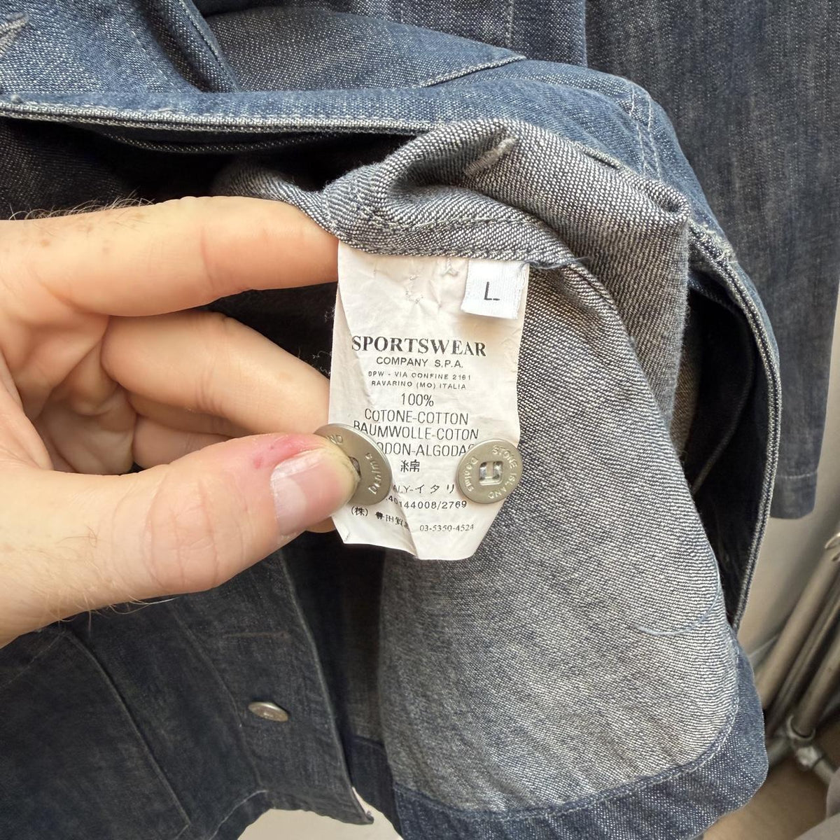 00’s Stone Island Denims Chore Jacket (L) | Large, Blue