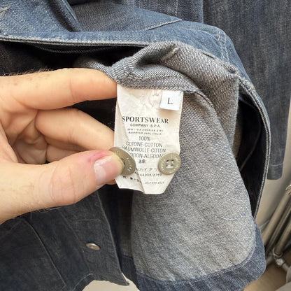 00’s Stone Island Denims Chore Jacket (L) | Large, Blue