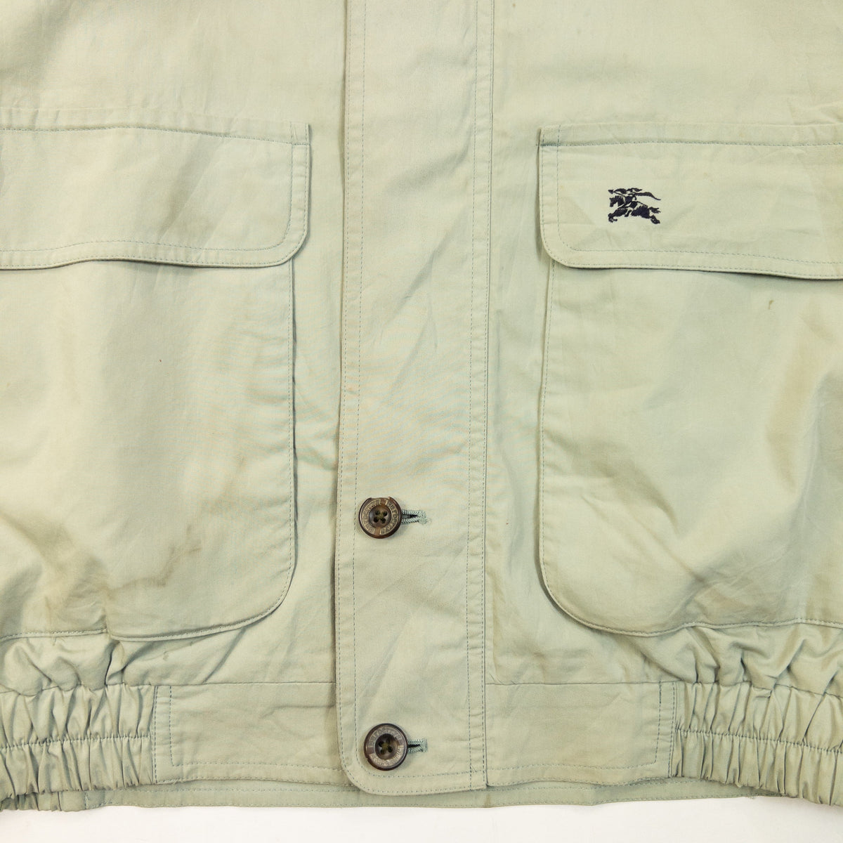 Vintage 90s Burberry Zip Up Jacket Size XS | XS, Green