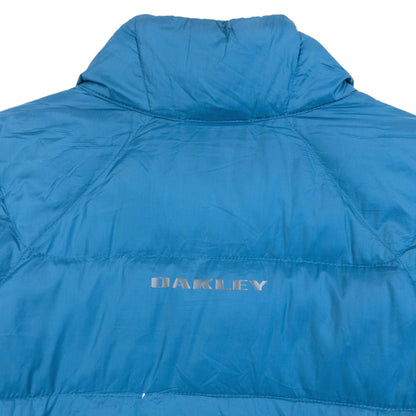 Vintage 2000s Oakley Zip Up Puffer Jacket Size L | Large, Blue