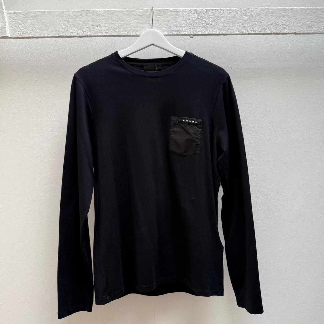 Prada Longsleeve T-shirt in Black (S) | Small, Black