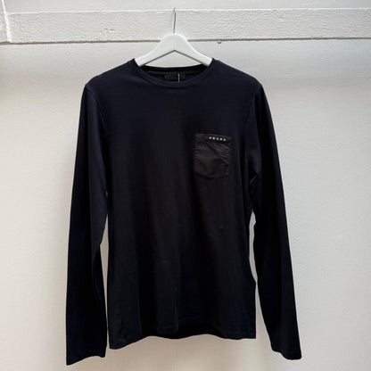 Prada Longsleeve T-shirt in Black (S) | Small, Black
