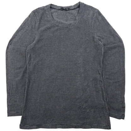 Vintage Yohji Yamamoto Striped Long Sleeve T Shirt Womens Size M