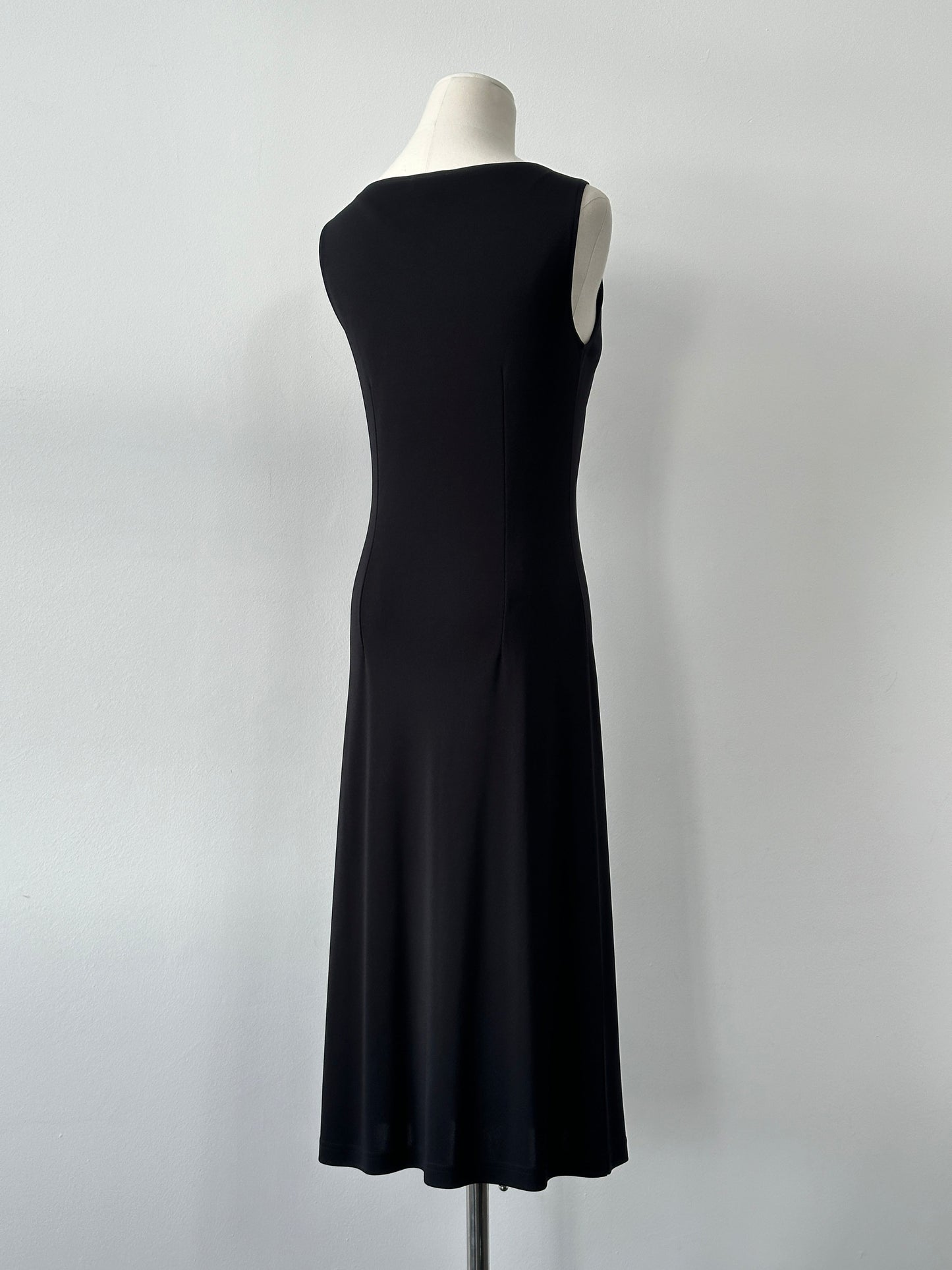 Vintage 1990s Sleeveless Cowl Neck Midi Dress - M