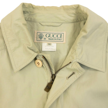 Vintage 80s Gucci Zip Up Jacket Size L | Large, Cream