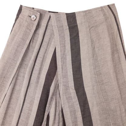 Vintage 90s Plantation By Issey Miyake Striped Skirt Womens Size W27 | W27, Beige