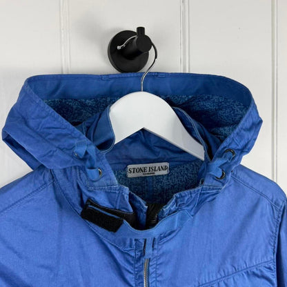 Stone Island Hooded Cotton Jacket (L) | Large, Blue