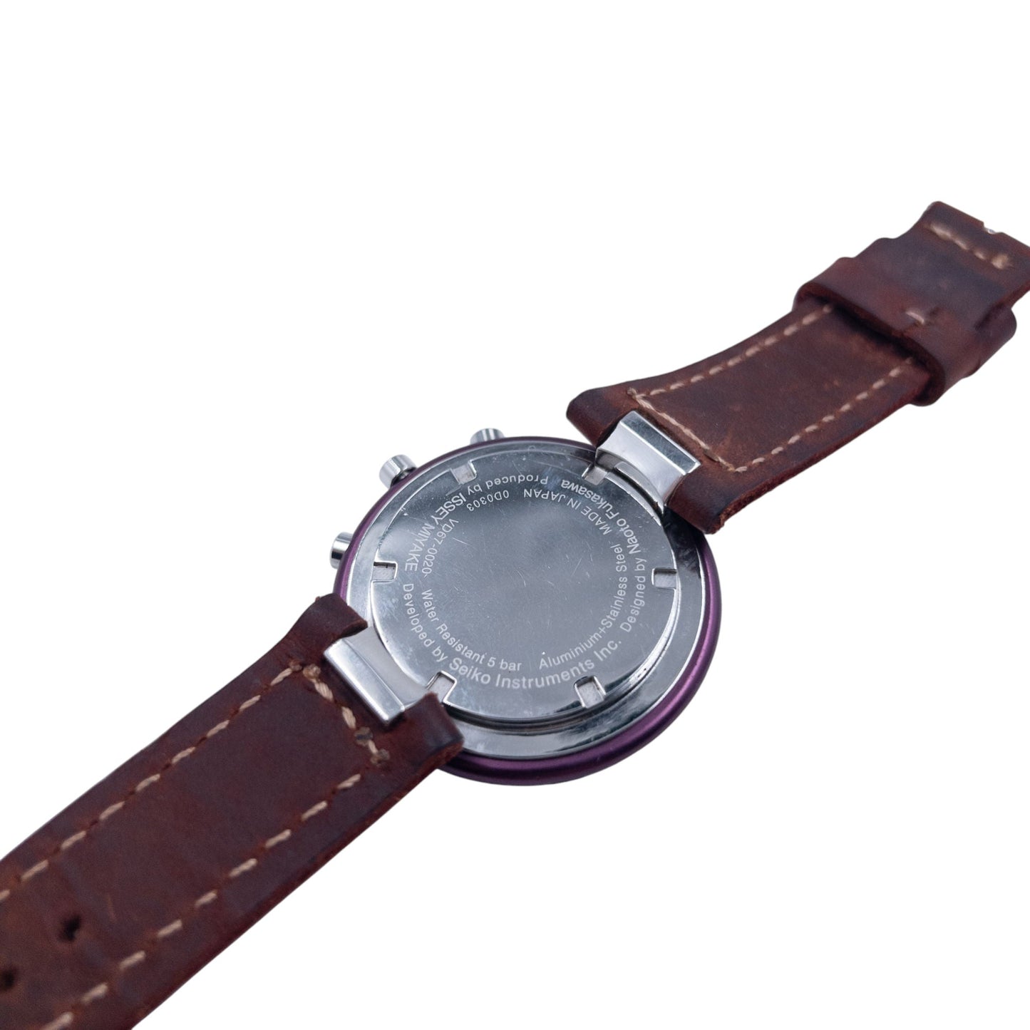 Vintage Issey Miyake Leather Watch | O/S, Brown