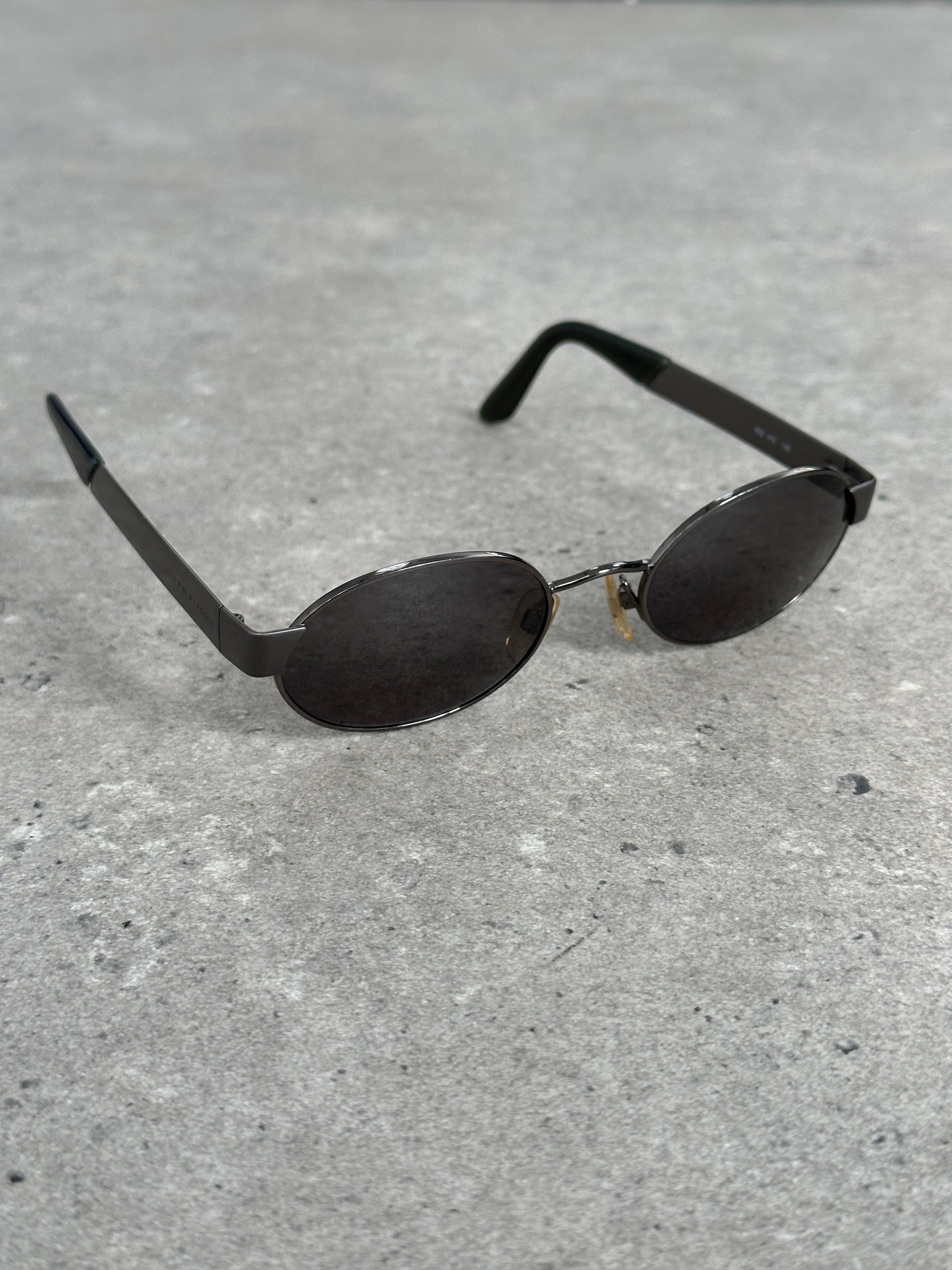 Giorgio Armani 1990s Oval Logo Sunglasses