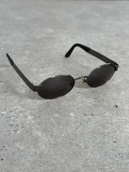 Giorgio Armani 1990s Oval Logo Sunglasses