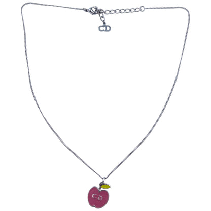 Vintage 2000s Dior Apple Charm Necklace | O/S, Pink