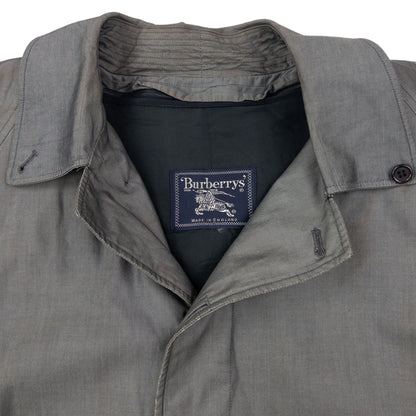 Vintage 90s Burberry Fleece Lined Button Up Trench Jacket Size XL