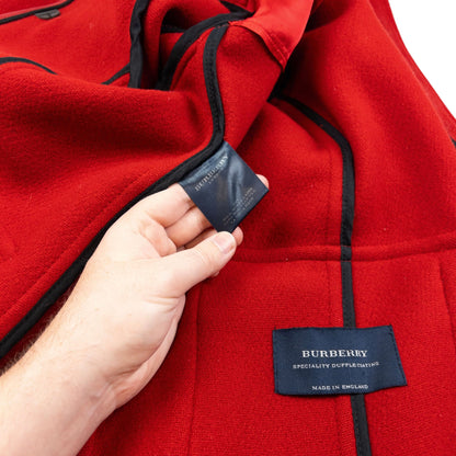 Vintage Burberry Wool Duffle Jacket Womens Size M
