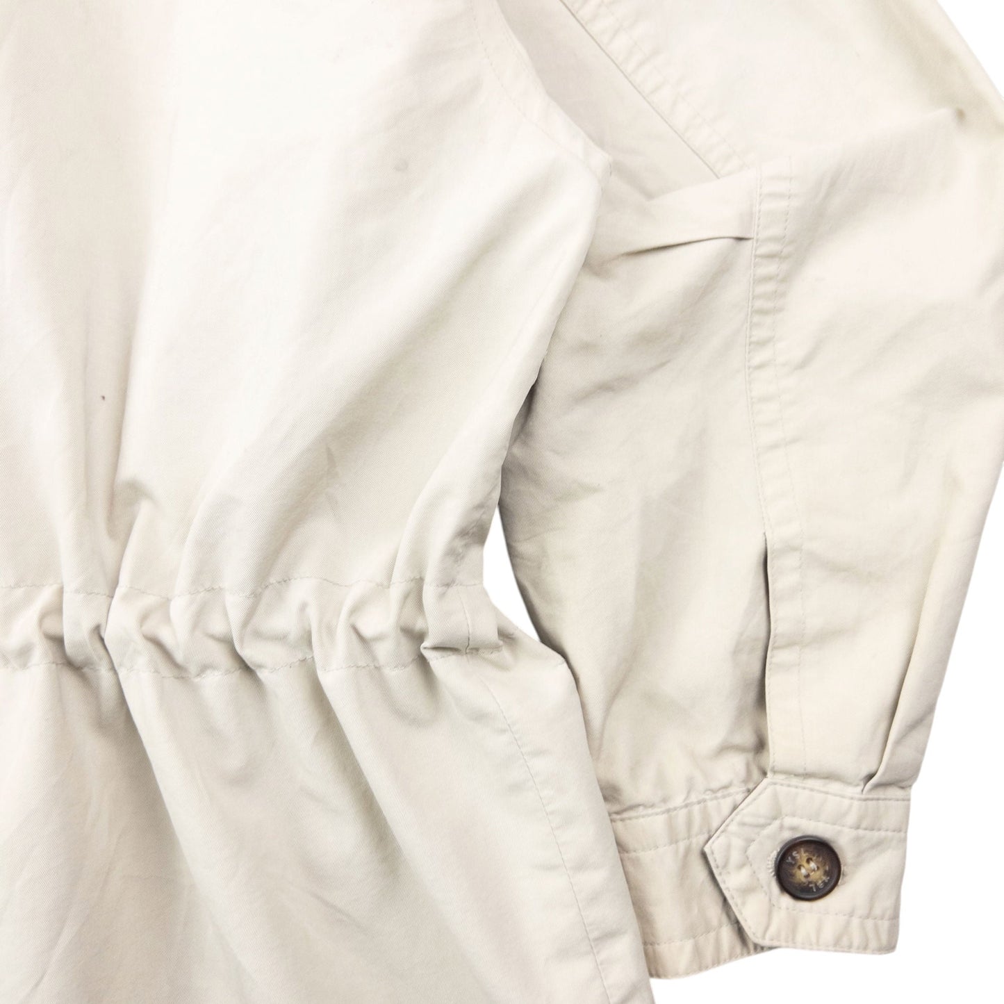 Vintage 90s YSL Yves Saint Laurent Zip Up Jacket Size L | Large, Cream