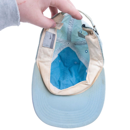 Vintage 2000s Nike Metallic Swoosh Hat | O/S, Blue