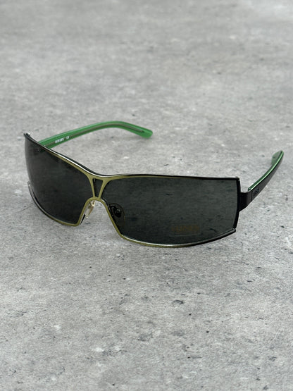Versave Versus 2000s Semi Rimless Logo Sunglasses