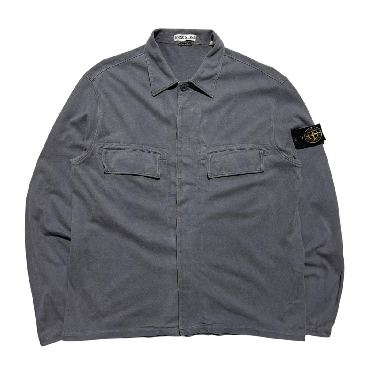 Stone Island S/S 1998 Cotton Shirt | Medium, Slate Grey