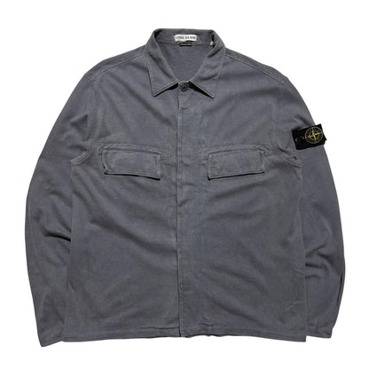 Stone Island S/S 1998 Cotton Shirt | Medium, Slate Grey