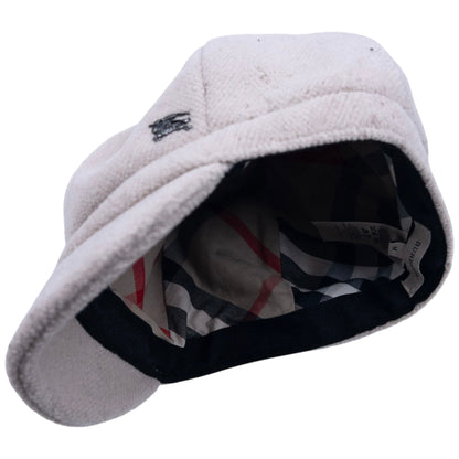 Vintage Burberry Wool Newsboy Hat Size M | O/S, Beige
